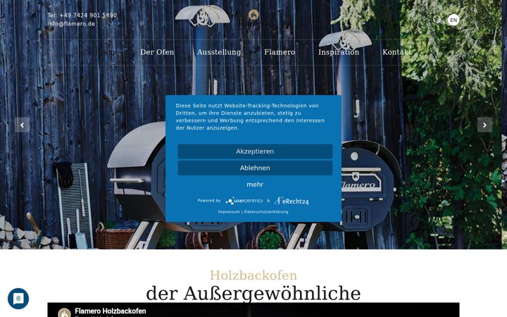 Screenshot of flamero-shop.de