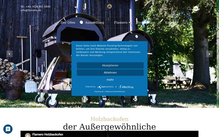 Screenshot of flameroshop.de