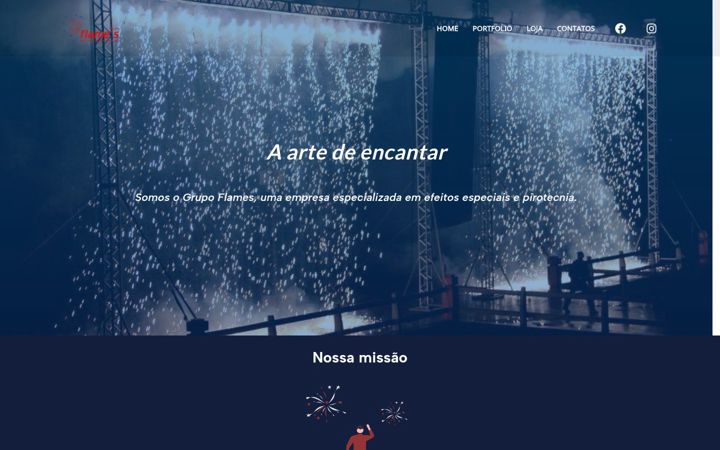 Screenshot ta' flames.com.br