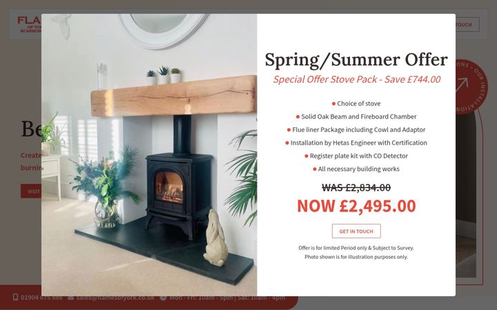 Screenshot of flamesofyork.co.uk