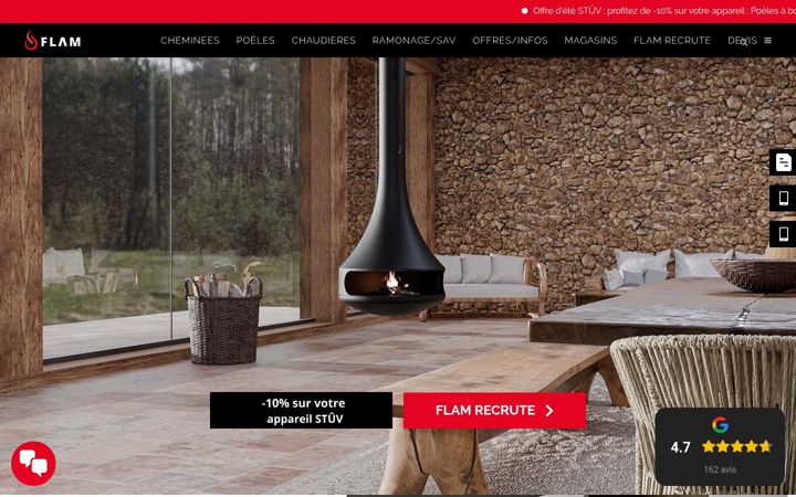 Screenshot of flamfire.fr
