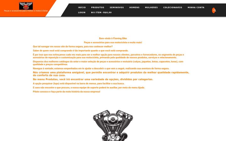 Screenshot of flaming-bike.com