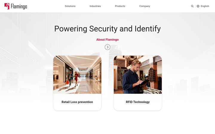 Screenshot of flamingo-retail.com