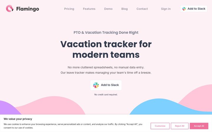 Screenshot of flamingoapp.com