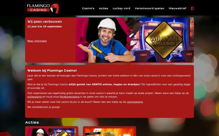 Screenshot of flamingocasino.amsterdam