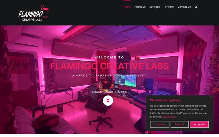 Screenshot of flamingocreativelabs.com
