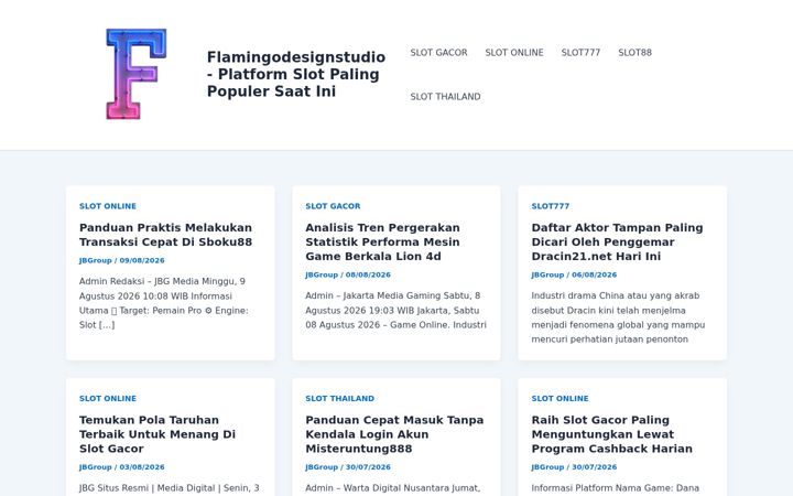 Screenshot of flamingodesignstudio.com