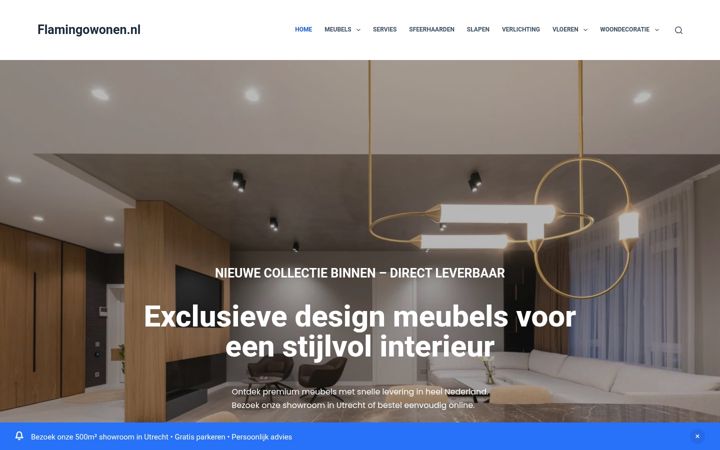 Screenshot of flamingowonen.nl