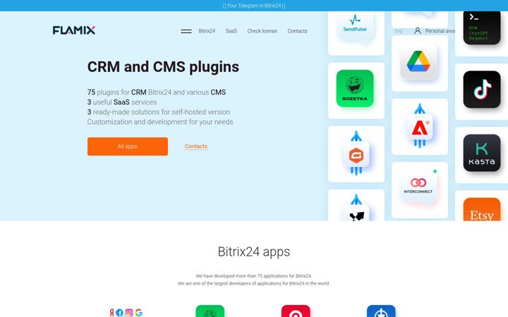 Screenshot of flamix.solutions