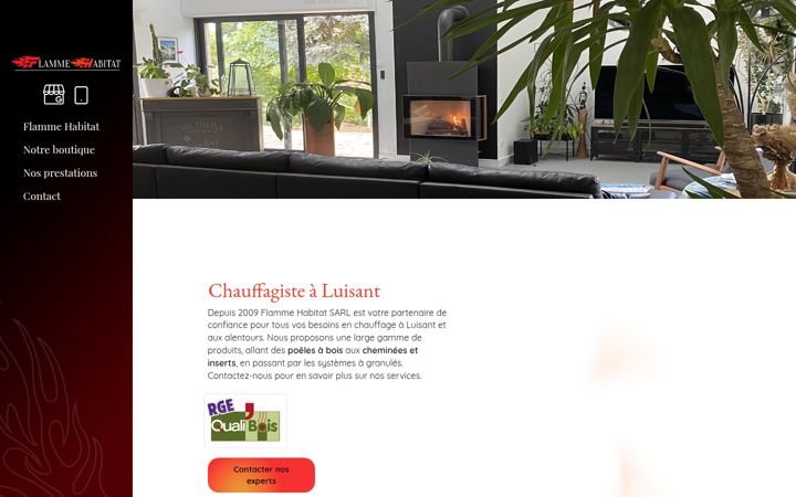 Screenshot of flamme-habitat28.fr