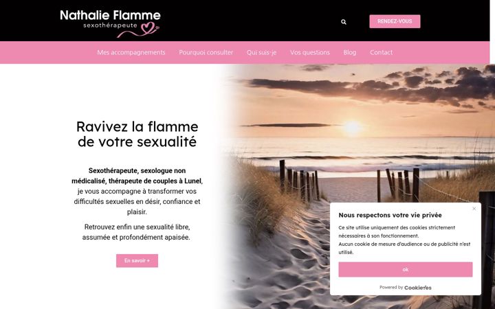 Screenshot of flammeintime.com