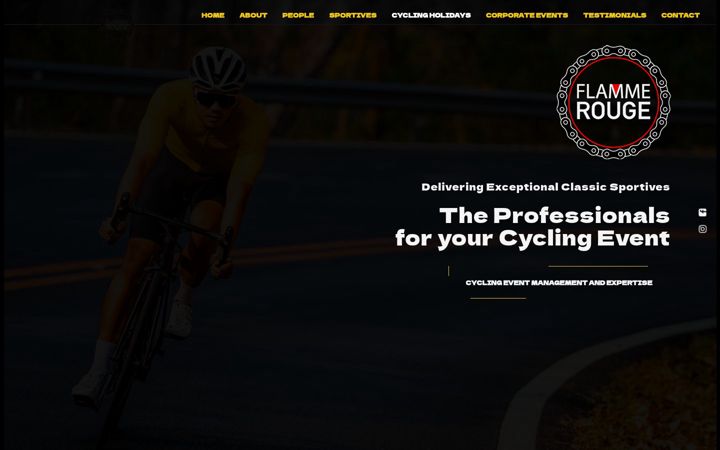 Screenshot of flammerougeevents.com