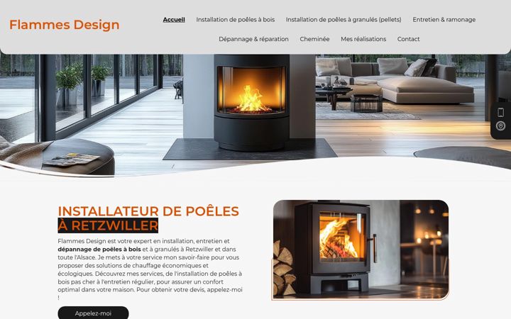 Screenshot of flammesdesign.fr