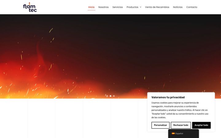 Screenshot of flamtec.es