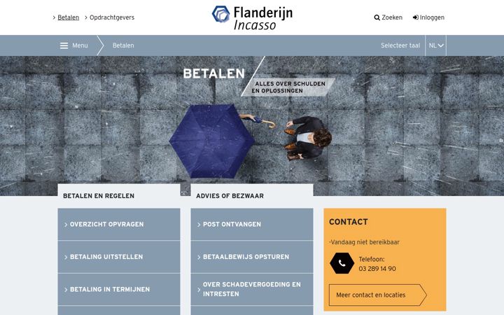 Zrzut ekranu flanderijn.be