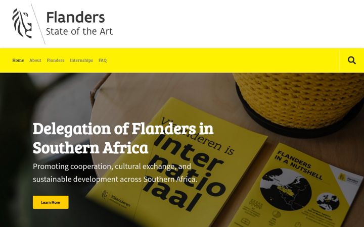 Screenshot of flanders.org.za