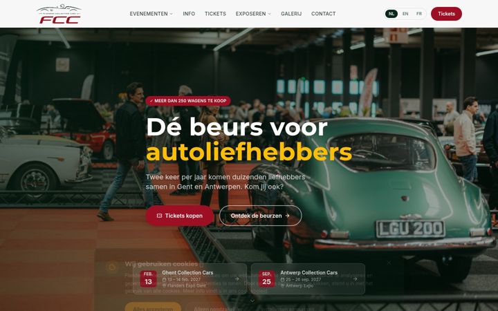 Zrzut ekranu flanderscollectioncars.be