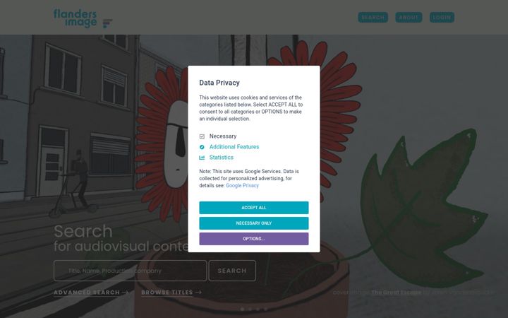 Screenshot of flandersimage.com