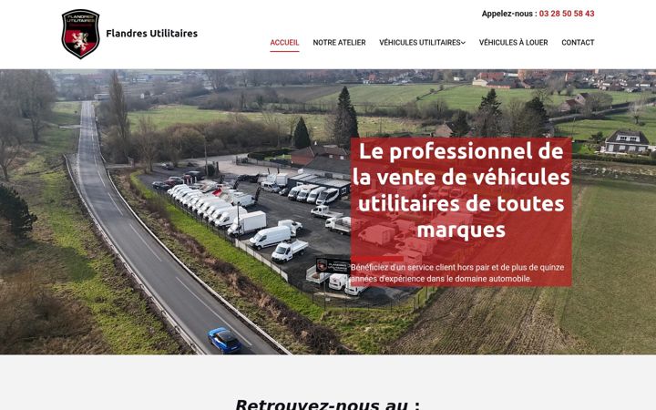 Screenshot of flandres-utilitaires.fr