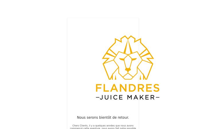 Screenshot of flandresjuicemaker.fr