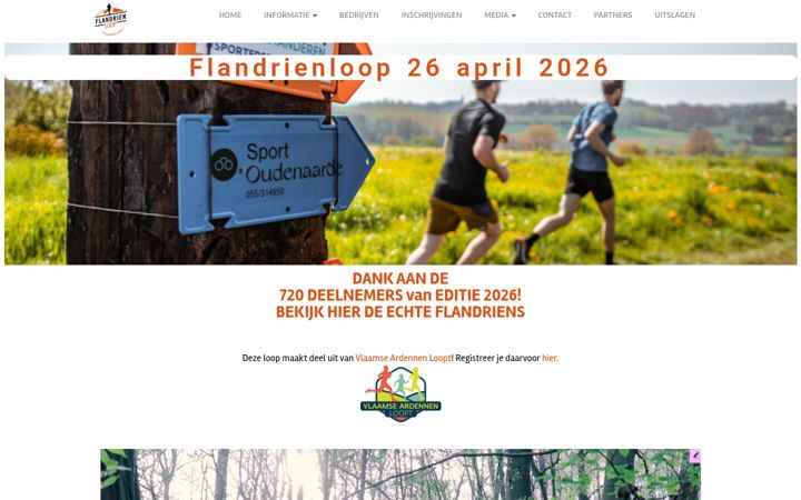 Screenshot of flandrienloop.be