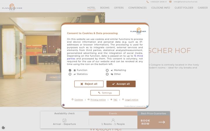Screenshot of flandrischerhof.de