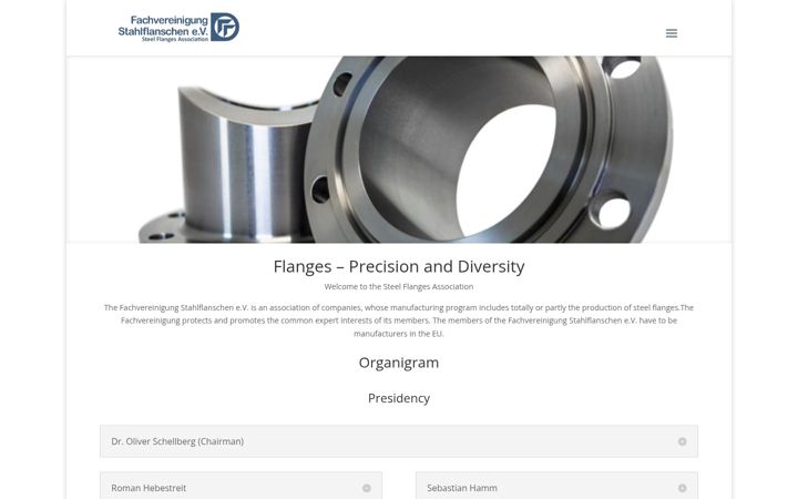 Screenshot of flanschenverband.de