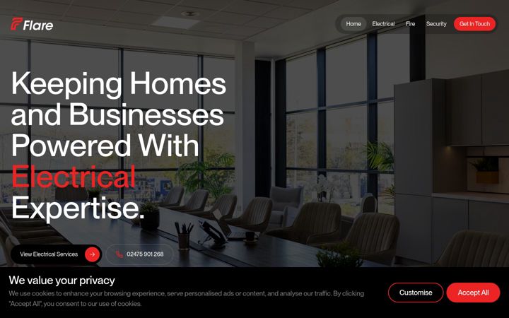 Screenshot of flare-efs.com