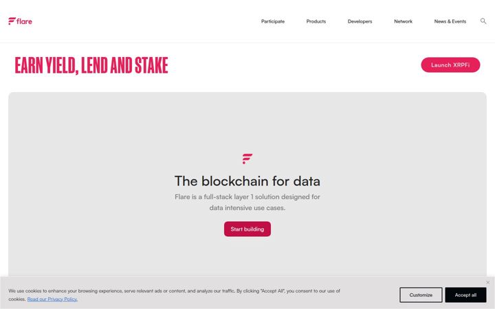 Screenshot of flare.network