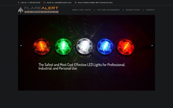 Screenshot of flarealert.com