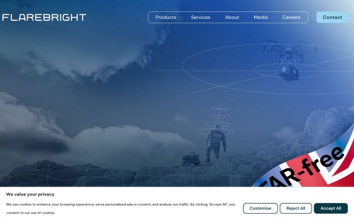 Screenshot of flarebright.com