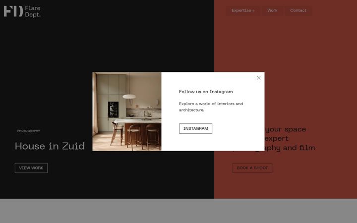Screenshot of flaredepartment.com