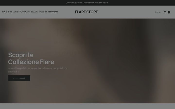 Screenshot van flarestore.it