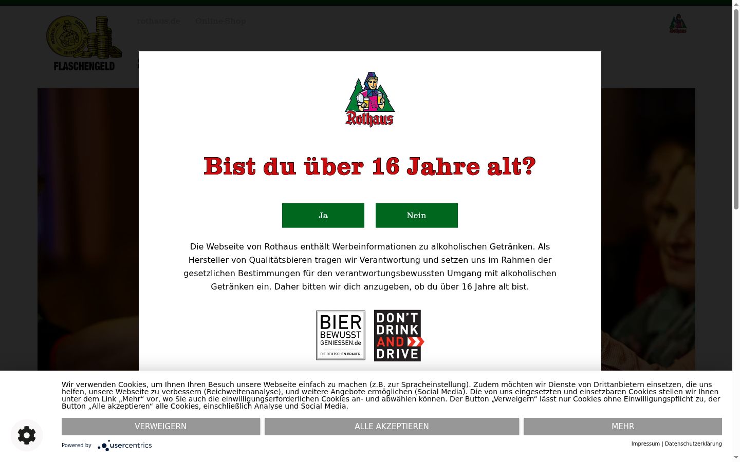Screenshot tal-banner tal-kunsens muri qabel kwalunkwe interazzjoni