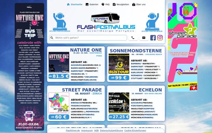 Screenshot of flash-festivalbus.de