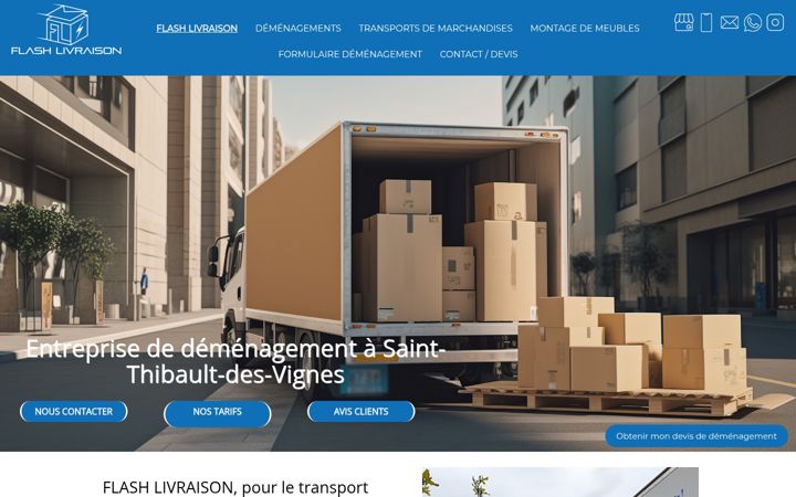 Screenshot of flash-livraison.com