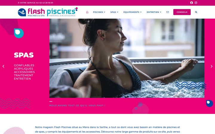 Screenshot of flash-piscines.fr