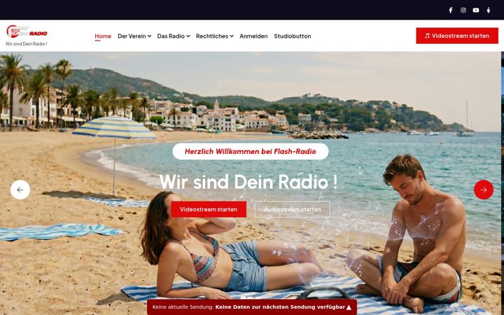 Screenshot di flash-radio.de