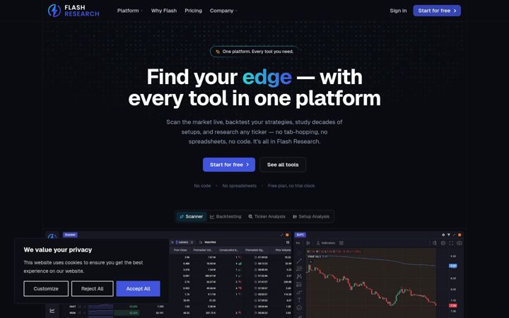 Screenshot of flash-research.com