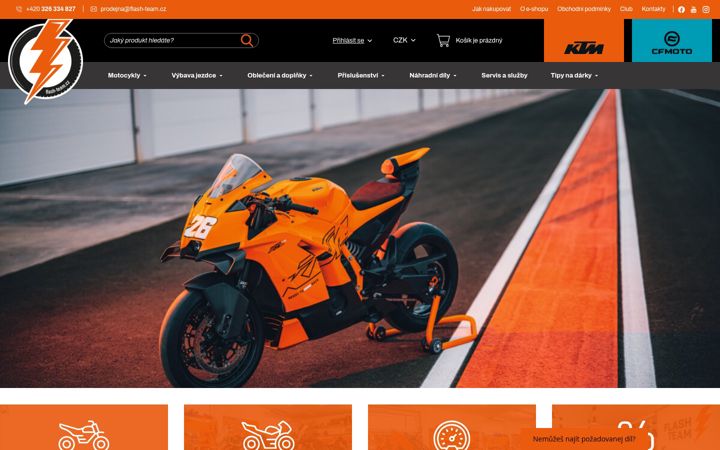 Screenshot of flash-team.cz