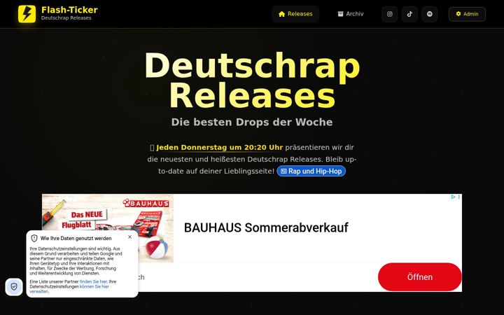 Screenshot of flash-ticker.de