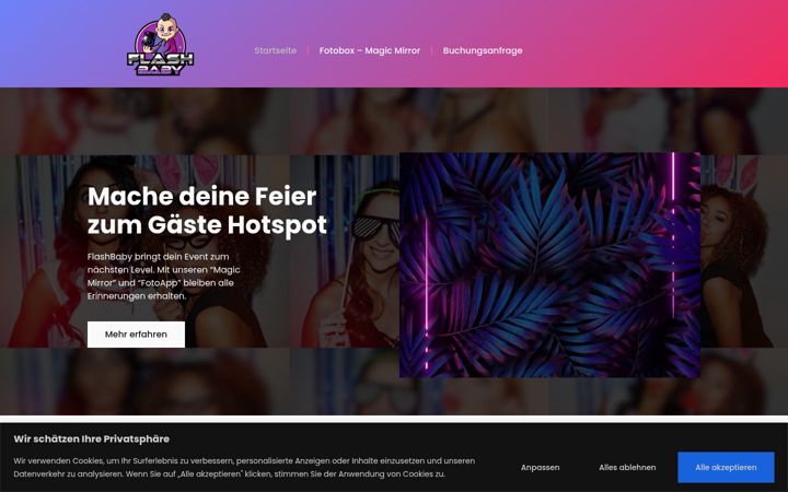 Screenshot di flashbaby.de