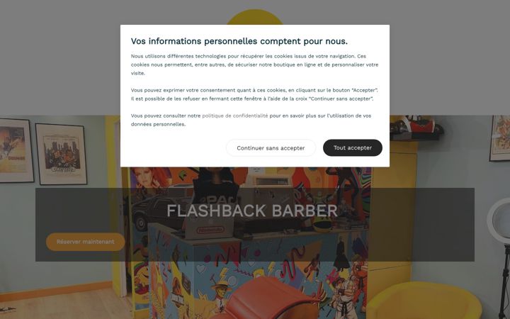 Screenshot of flashbackbarber92.fr