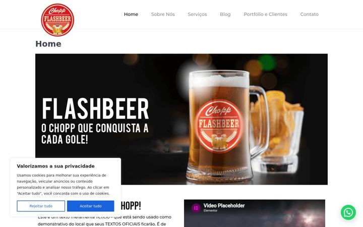 Screenshot of flashbeer.com.br