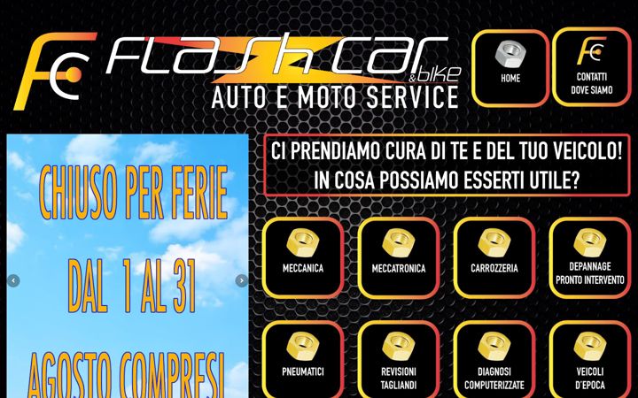 Screenshot van flashcarbike.it