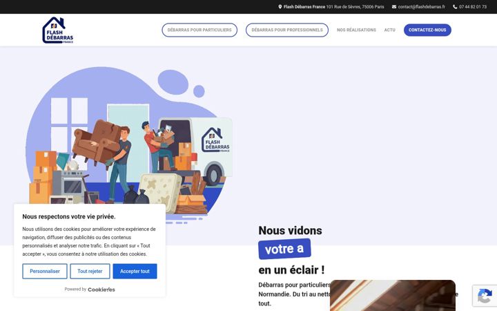 Screenshot of flashdebarras.fr