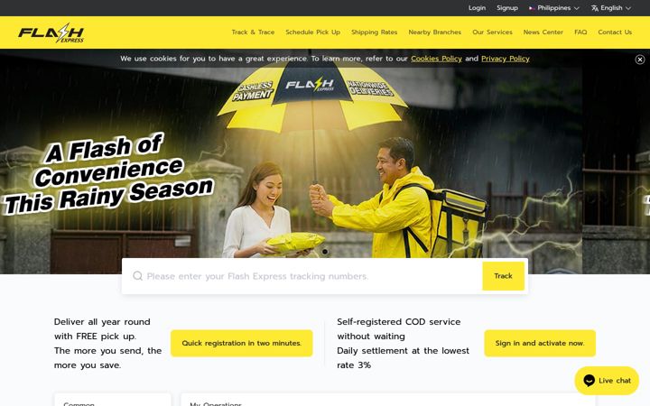 Screenshot of flashexpress.ph