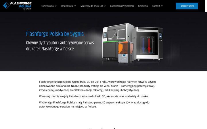 Screenshot of flashforge-polska.pl