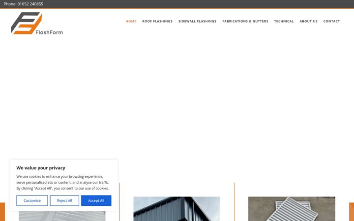 Screenshot of flashform.co.uk