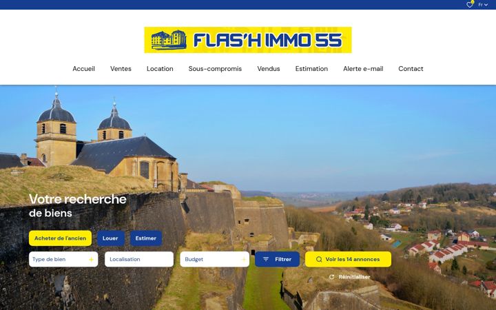 Screenshot of flashimmo55.com